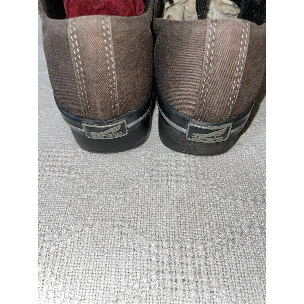 Dansko Vegan Women’s Nursing Shoes Size 38 U.S. 7 M Brown Fabric Hospital Clinic